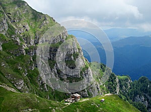 Bucegi Mountains in centralÂ Romania with unusual rock formations SphinxÂ andÂ Babele